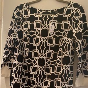 Never worn black and white dress